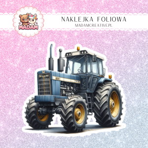 Naklejka foliowa pojedyncza, MaDam Traktor Pędziwiatr