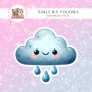 Naklejka foliowa pojedyncza, MaDam Kawaii Chmurka Ania