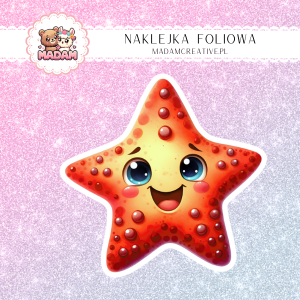 Naklejka foliowa pojedyncza, MaDam Kawaii Gwiazdka Mia