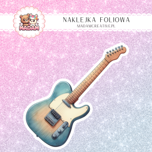 Naklejka foliowa pojedyncza, MaDam Gitara