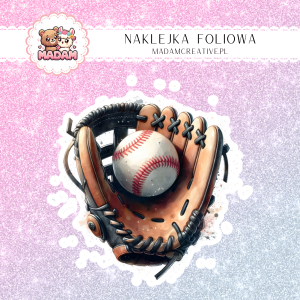 Naklejka foliowa pojedyncza, MaDam Rękawica Baseball