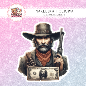 Naklejka foliowa pojedyncza, MaDam Samuel Poszukiwany Zbieg