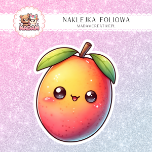 Naklejka foliowa pojedyncza, MaDam Kawaii Mango