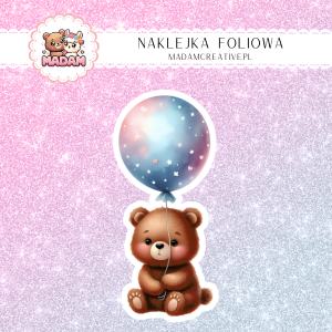 Naklejka foliowa pojedyncza, MaDam Uroczy Miś Teddy