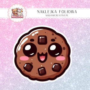 Naklejka foliowa pojedyncza, MaDam Kawaii Nieziemskie Brownie