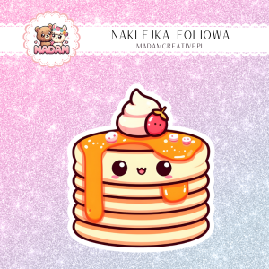 Naklejka foliowa pojedyncza, MaDam Kawaii Pancake