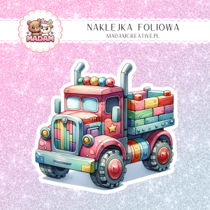Naklejka foliowa pojedyncza, MaDam Auto Klockowóz