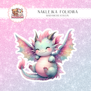 Naklejka foliowa pojedyncza, MaDam Smok Lily