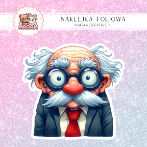 Naklejka foliowa pojedyncza, MaDam Dyrektor Szkoły - Uwaga, nadchodzi sprawdzian!