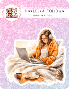 Naklejka foliowa pojedyncza, MaDam Jesień Chwila odpoczynku