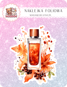 Naklejka foliowa pojedyncza, MaDam Jesień Jesienne perfumy