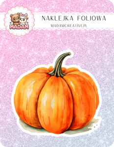 Naklejka foliowa pojedyncza, MaDam Jesień Dynia