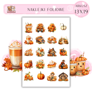 Naklejki Foliowe 13x19, Madam Jesień Jesienne Plony - Bogactwo Natury, które kusi bardziej niż marketowe promocje!