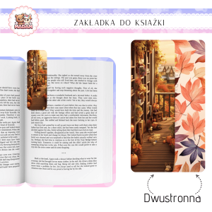 Zakładka do książki tradycyjna dwustronna MaDam Jesień Jesienne Wspomnieni - Dla tych, którzy uważają, że najlepsze wspomnienia to te, które można przekartkować.