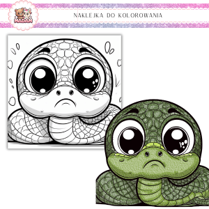 Naklejka Foliowa do kolorowania Wąż 13x13, MaDam