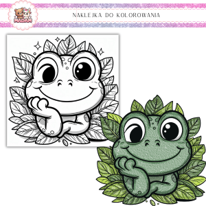 Naklejka Foliowa do kolorowania Żaba 13x13, MaDam