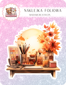 Naklejka foliowa pojedyncza, MaDam Jesień Jesienna Misja - Kreatywność na jesieni wkracza na wyższy poziom