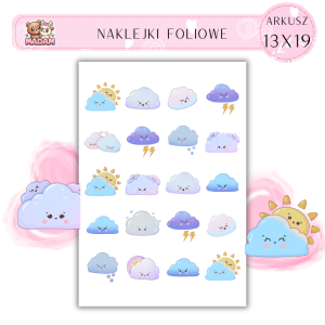 Naklejki Foliowe 13x19, Madam Pogoda: Gdzie zniknęło Słońce?
