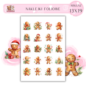 Naklejki Foliowe 13x19, Madam święta: Piernikowy zawrót głowy – ciasteczkowe święta w pełnej krasie!