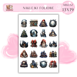 Naklejki Foliowe 13x19, Madam święta: Gotycka zima – mroźne opowieści świąteczne!