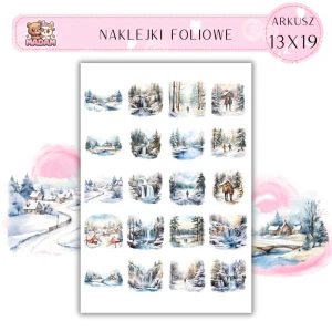 Naklejki Foliowe 13x19, Madam zima: Śnieżne lasy i jeziora – zimowe pejzaże w najpiękniejszej odsłonie! 2