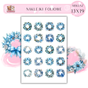 Naklejki Foliowe 13x19, Madam Święta: Świąteczne wieńce – niech wieniec mówi „Ho Ho Ho”!