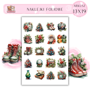 Naklejki Foliowe 13x19, Madam święta: Retro ozdoby – czas wrócić do przeszłości (świątecznej)!