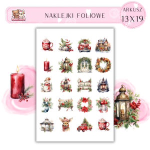 Naklejki Foliowe 13x19, Madam święta: Bożonarodzeniowe dekoracje – ozdoby, które zachwycą każdego!