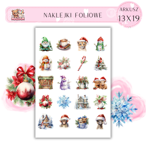 Naklejki Foliowe 13x19, Madam święta: Retro święta – stylowy powrót do przeszłości 2!