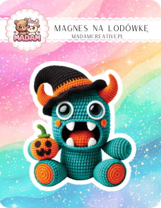 Magnes na lodówkę MaDam Potworek Hektor – Strachy na lachy, ale urocze – potworek, który wcale nie straszy!