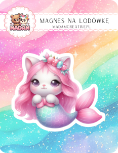 Magnes na lodówkę MaDam Syrenka Mila – Morskie opowieści w kuchennych zakamarkach – z nią każda kuchnia ma szczyptę magii!