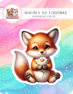Magnes na lodówkę MaDam Lisek Leon – Misja: skradanie się do lodówki – lisek wie, gdzie są najlepsze przekąski!