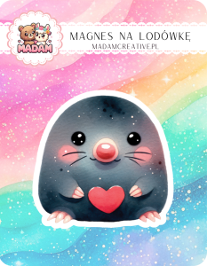 Magnes na lodówkę MaDam Kret Benio – Z podziemia prosto do Twojej kuchni – zniknie szybciej niż myślisz!