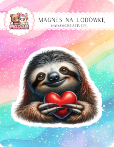 Magnes na lodówkę MaDam Lenistwo Leon – Serce na dłoni, ale z tempem ślimaka!