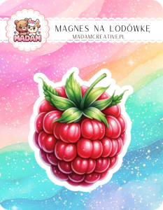 Magnes na lodówkę MaDam Malinka Marta – Marta zawsze pełna energii, jak idealnie dojrzała malinka!