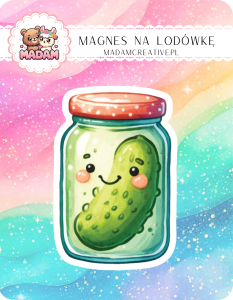 Magnes na lodówkę MaDam Ogórek Olek – Kwaszony, ale pełen humoru!