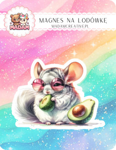 Magnes na lodówkę MaDam Chomik Czesio – Awokado na każdą okazję i w każdej kieszeni!