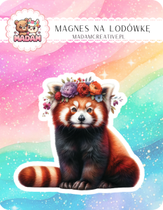 Magnes na lodówkę MaDam Lisiczka Laura – Latarnia i kwiatki – to jej styl życia!