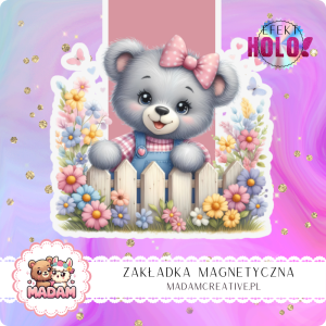 Zakładka Magnetyczna Holograficzna MaDam Miśka Misia – Domek marzeń w książkach pełnych przygód!
