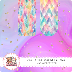 Zakładka Magnetyczna 2 szt. MaDam Pastelowe Wzory – Różowe, pastelowe i... tak słodkie, że zakładka może Cię rozpraszać!