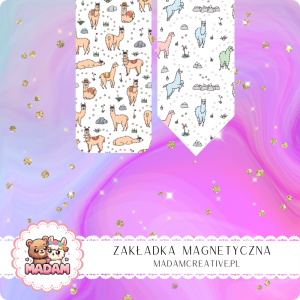 Zakładka Magnetyczna 2 szt. MaDam Lamy z Księgi Przygód