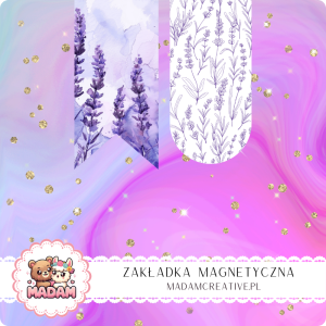 Zakładka Magnetyczna 2 szt. MaDam Fioletowa Lawenda – Zapach lawendy... w książce! Okej, może nie pachnie, ale wygląda cudownie.