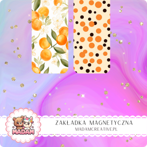 Zakładka Magnetyczna 2 szt. MaDam Cytrusowy Szał – Zakładki z cytrusami, które dodadzą energii każdej stronie!