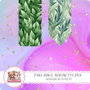 Zakładka Magnetyczna 2 szt. MaDam Leśne Paprocie– Leśne zakładki, idealne na książki pełne magii i tajemniczych stworzeń.