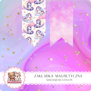 Zakładka Magnetyczna 2 szt. MaDam Magiczny Smok – Dwa smoki pilnują twojej ulubionej strony! Bo czytanie to sztuka smocza!