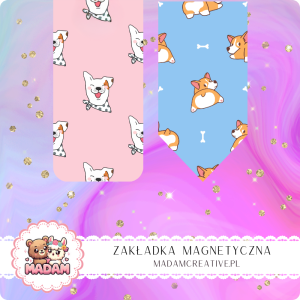 Zakładka Magnetyczna 2 szt. MaDam Kocie Figle na Pastelach – Te zakładki są bardziej przytulne niż kot na kolanach!