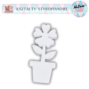 Baza Kwiatek w doniczce 45 cm styropian, MaDam Creative