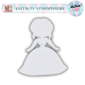 Baza Księżniczka 25 cm styropian, MaDam Creative