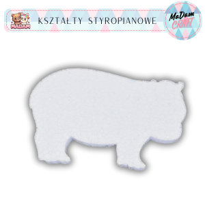 Baza Hipopotam 25 cm styropian, MaDam Creative