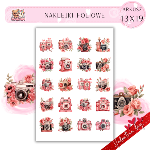 Naklejki Foliowe 13x19 Walentynkowy Aparat – Uchwyć miłość w każdym kadrze! Madam